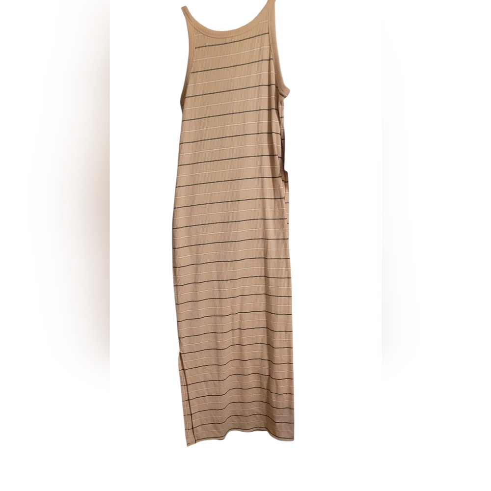 A New Day Tan Striped Maxi Dress